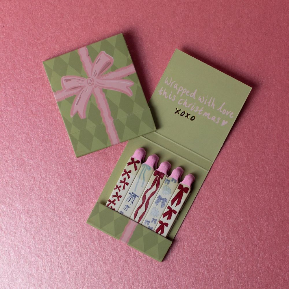 Christmas Matchbook - Wrapped With Love
