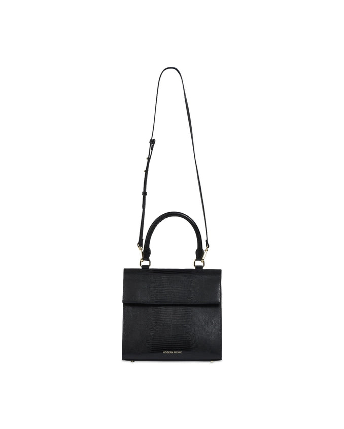 Medium Black Luxury Lunch Bag by Modern Picnic