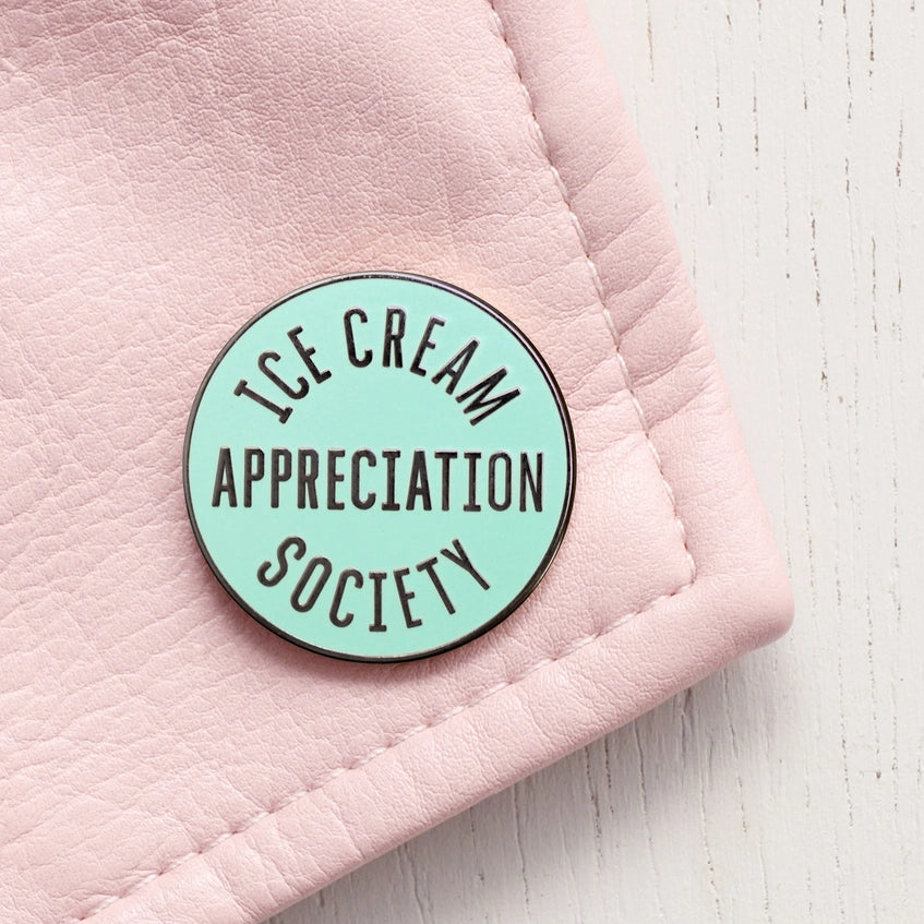 Ice Cream Appreciation Society Enamel Pin Badge