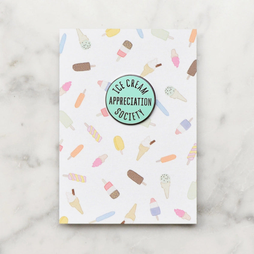 Ice Cream Appreciation Society Enamel Pin Badge