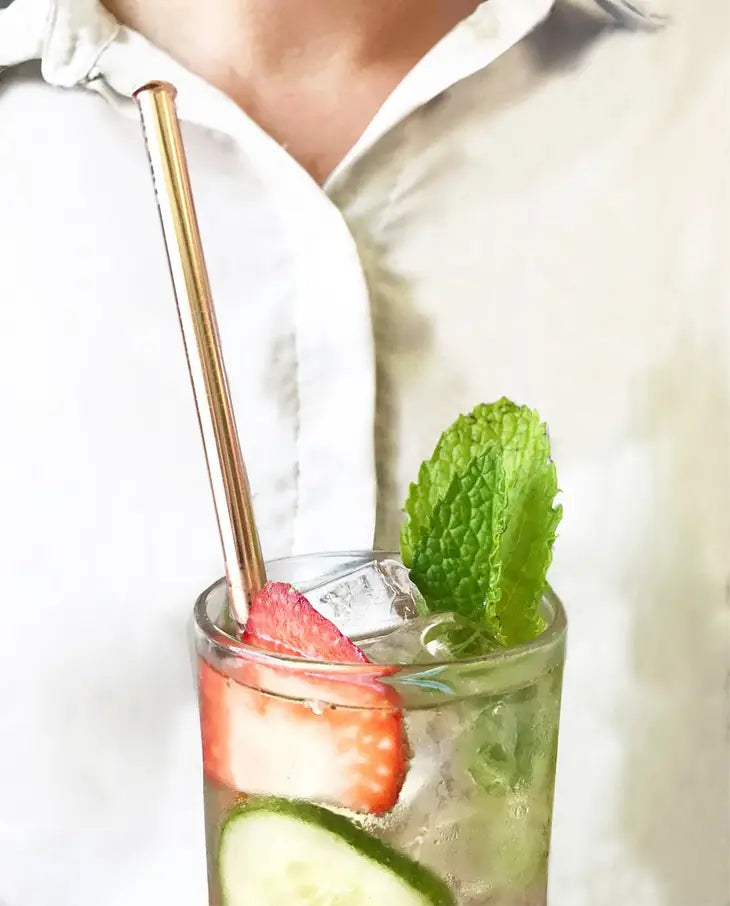 Reusable Metal Straw Travel Set - Playful