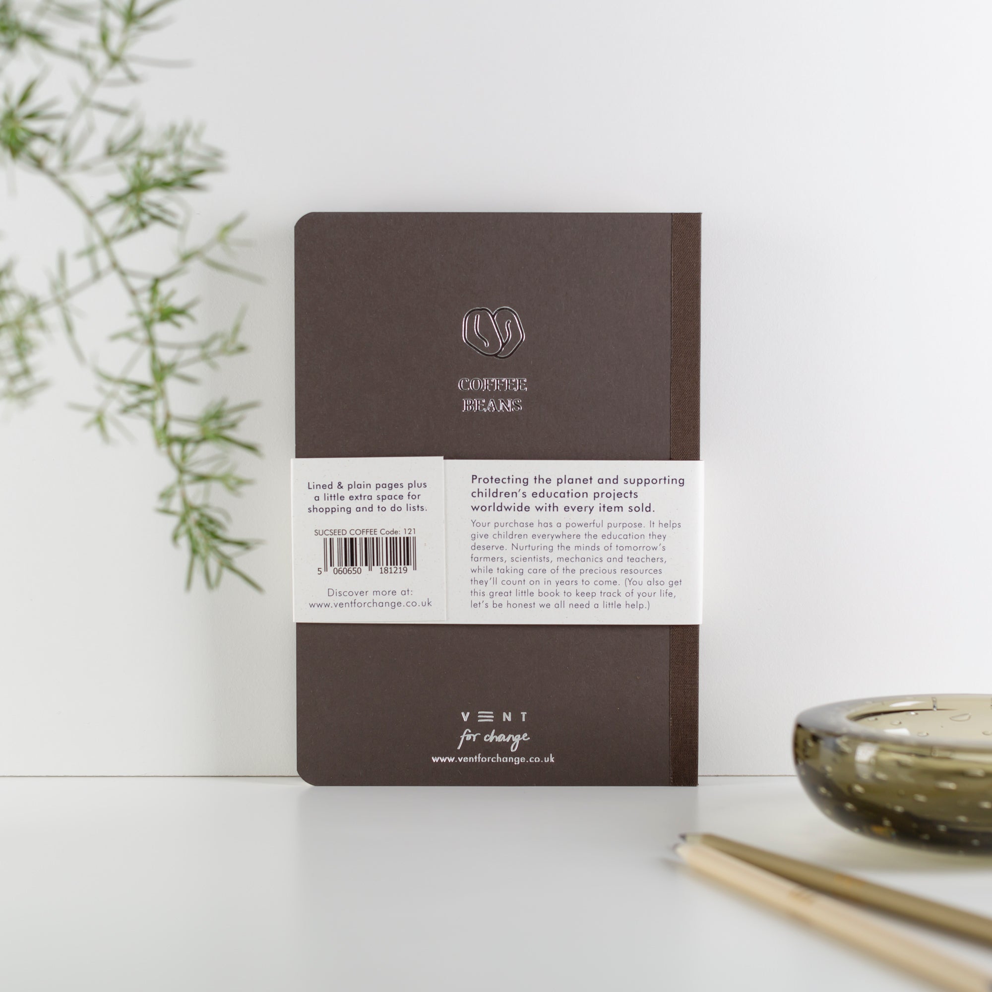 Recycled A5 Notebook from Coffee Beans by Vent for Change