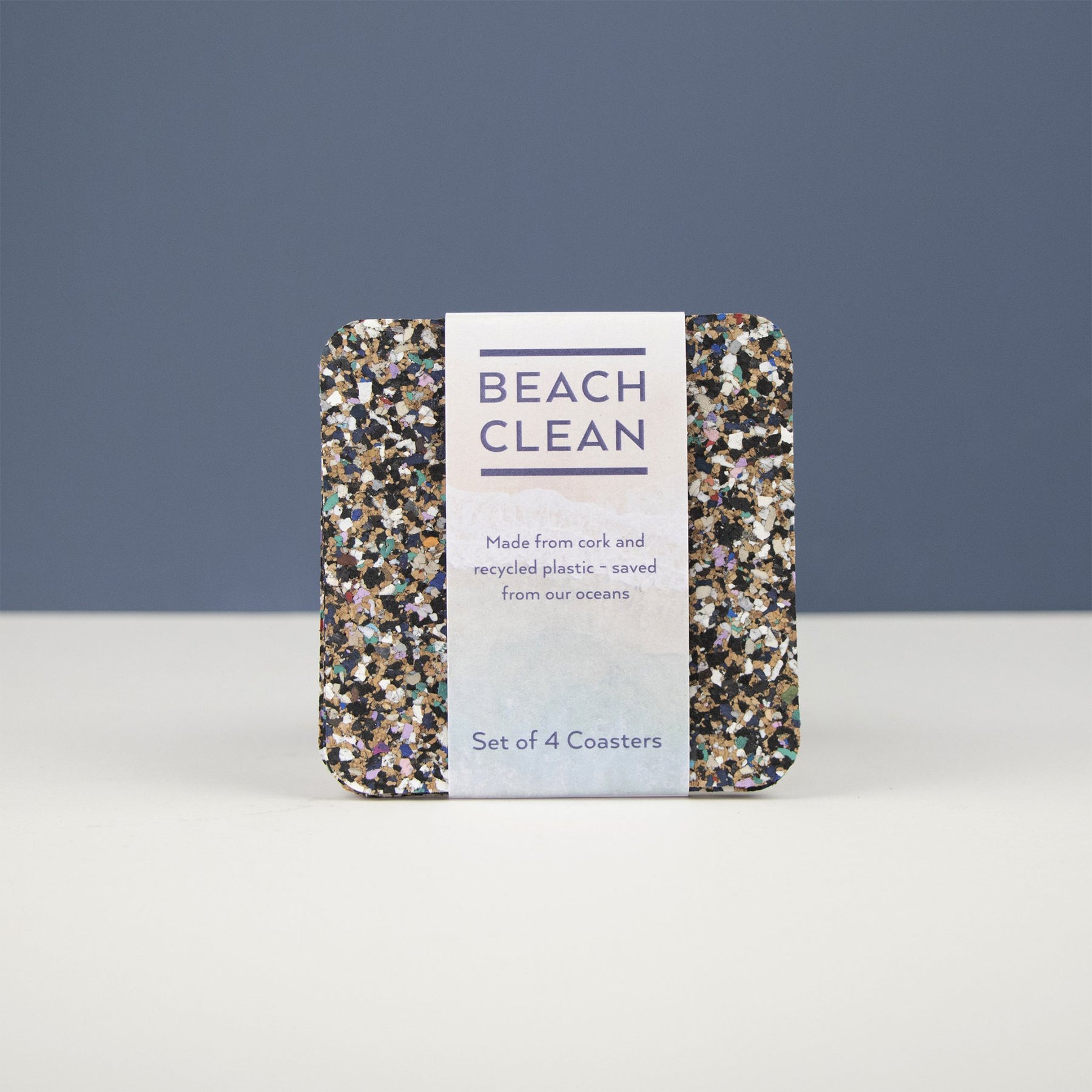 Beach clean cork coasters