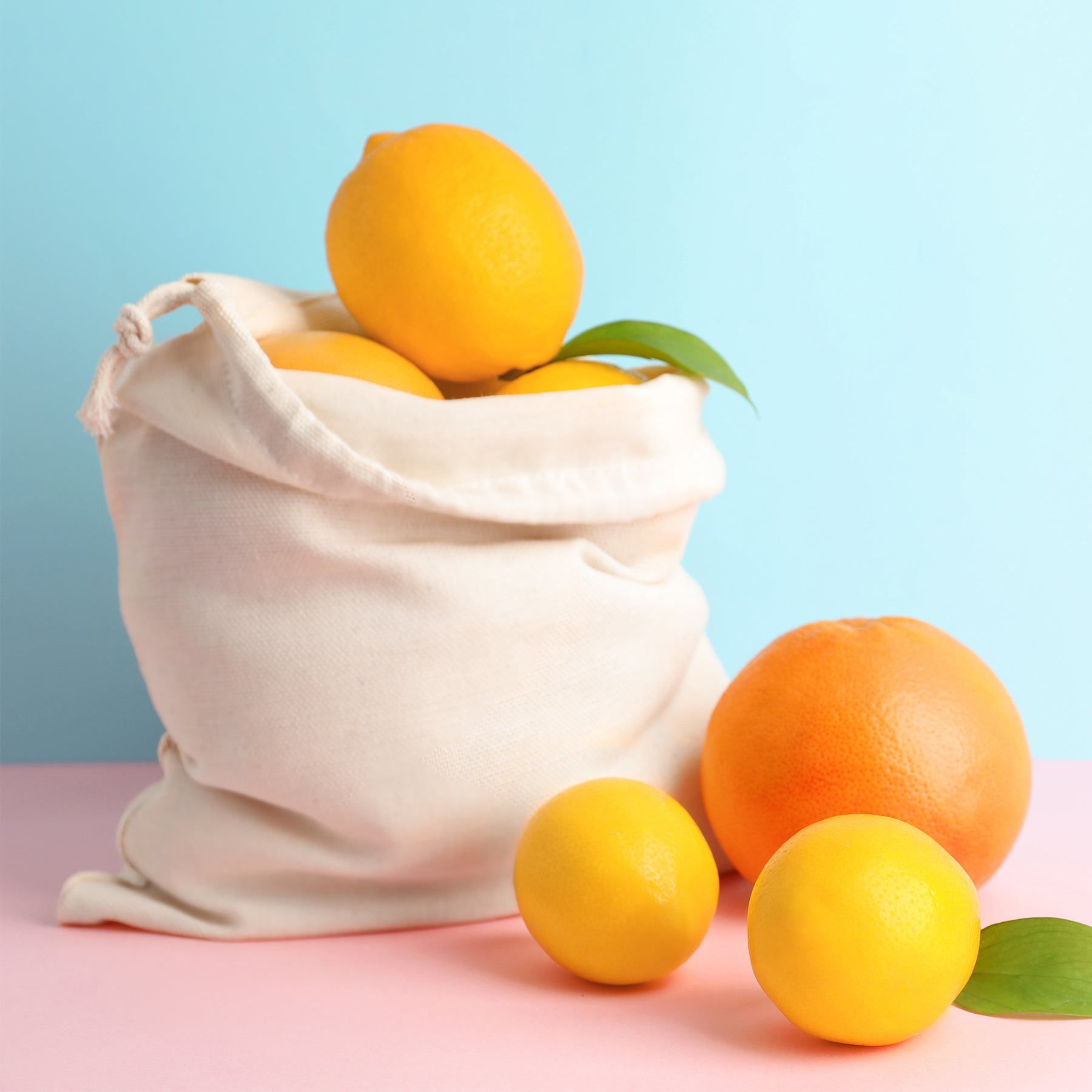 Set of 3 Organic Cotton Produce Bag Small Medium Large