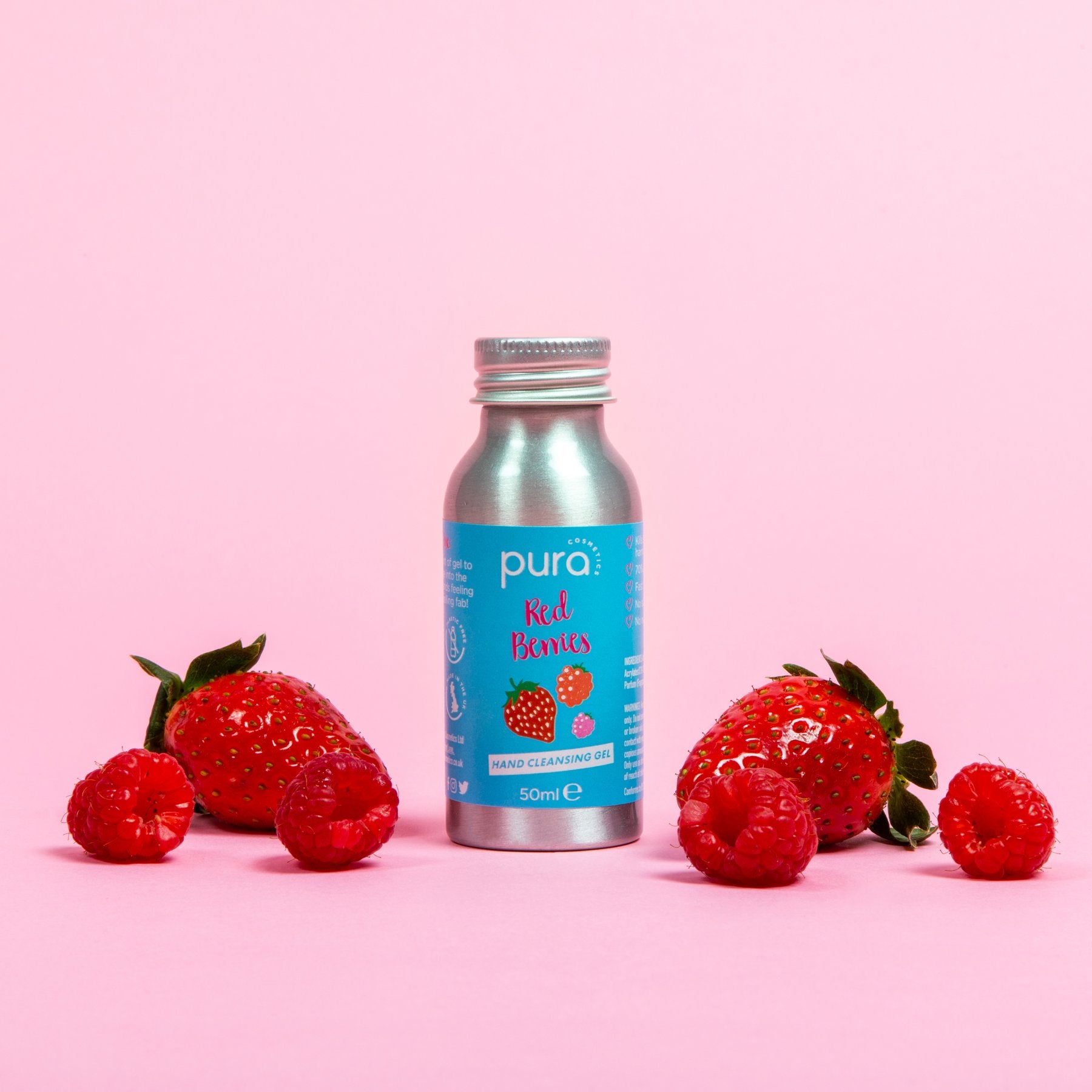 Vegan Hand Care Gift Set - Red Berries by Pura Cosmetics