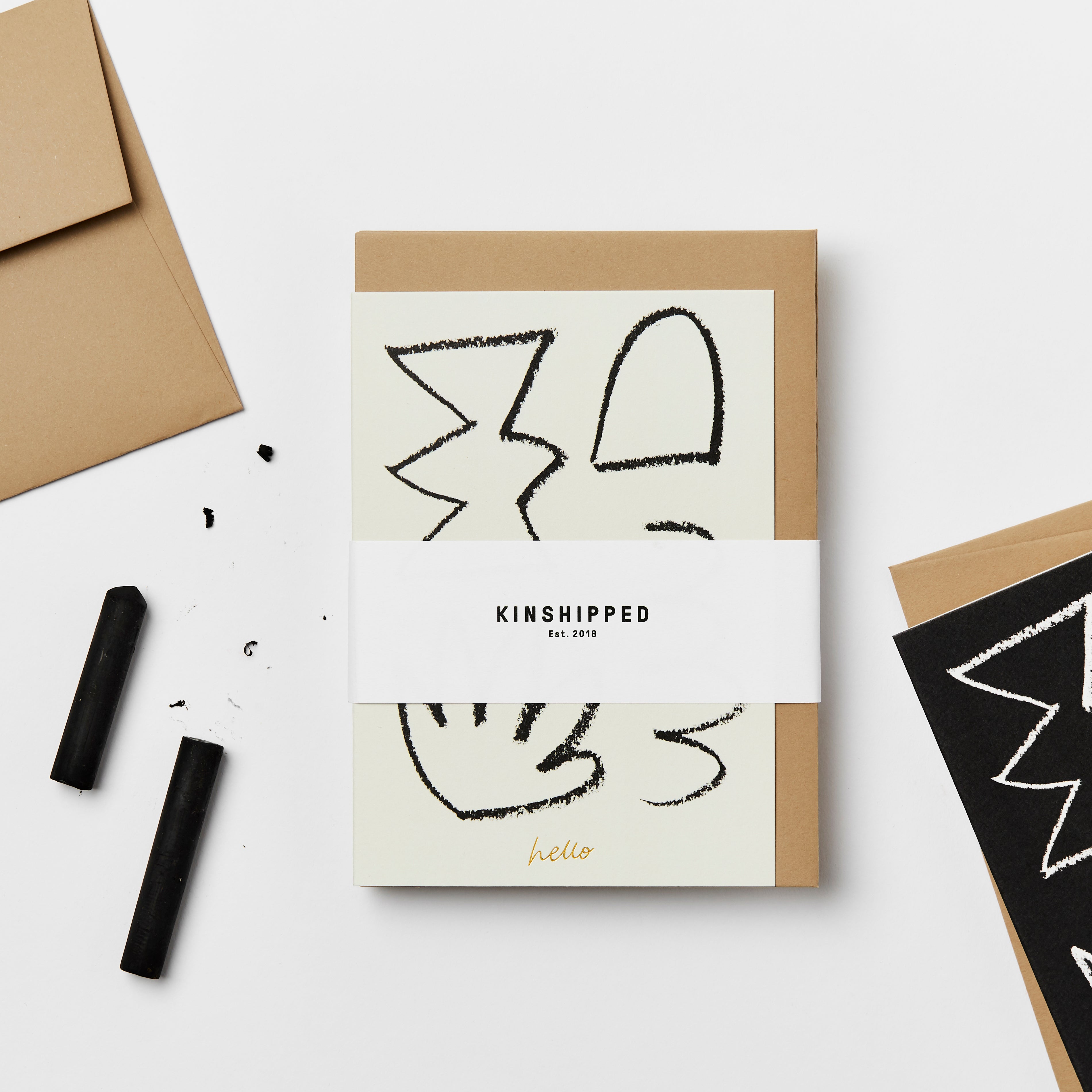 Pack of 6 Notecards - Hello