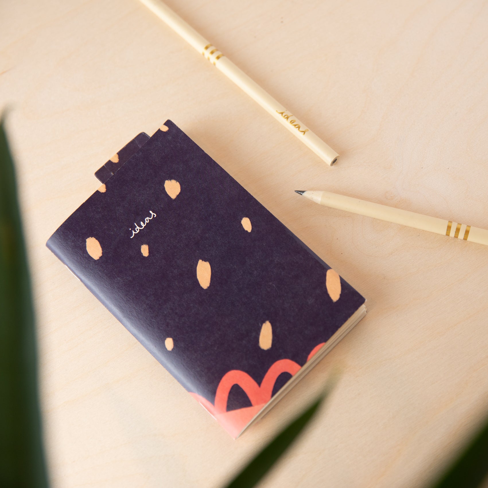 Recycled Mini Sketchbook & Bookmark - Blue Plain - Pasoluna