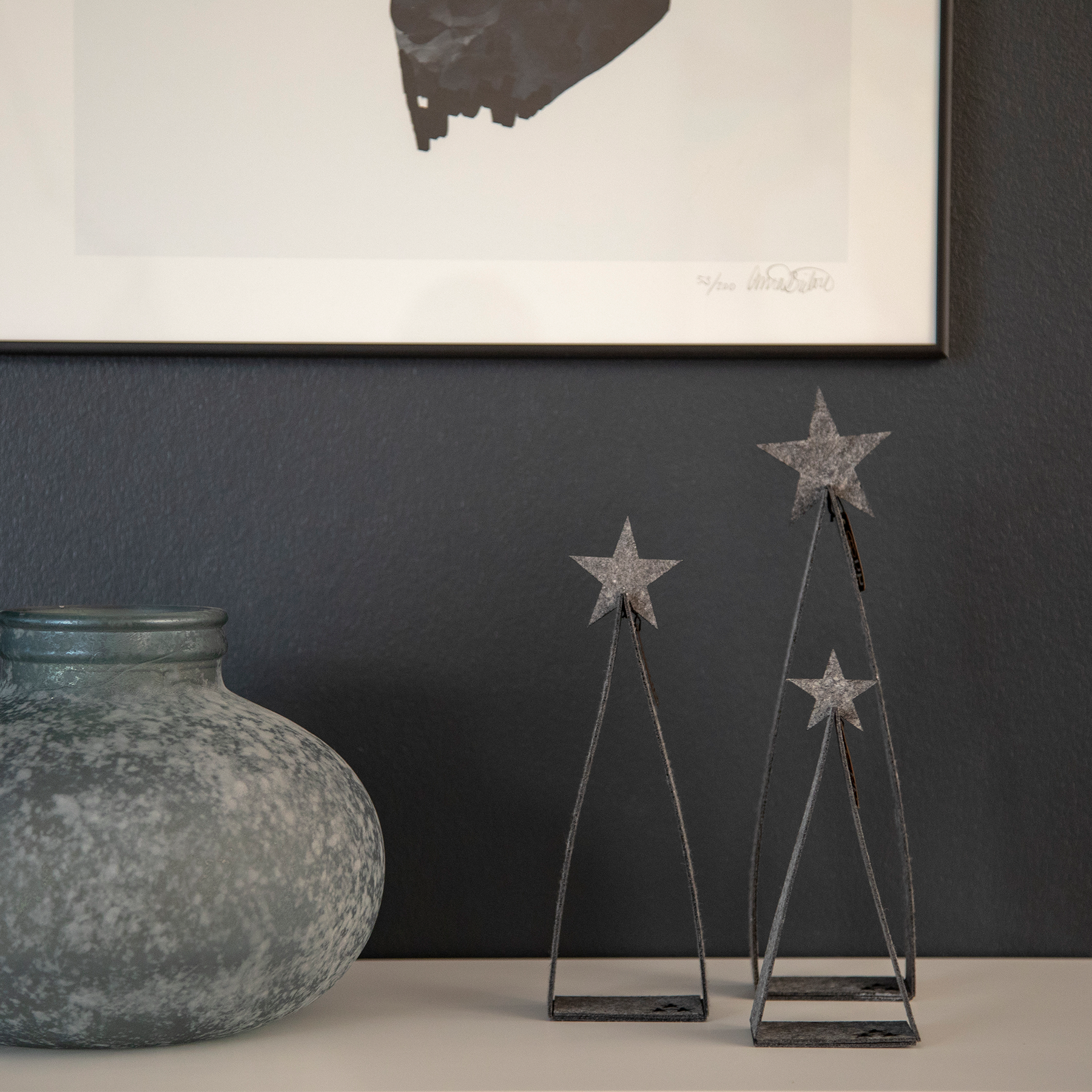 Set of 3 Eco Felt Christmas Trees by Oohh Collection - Pasoluna