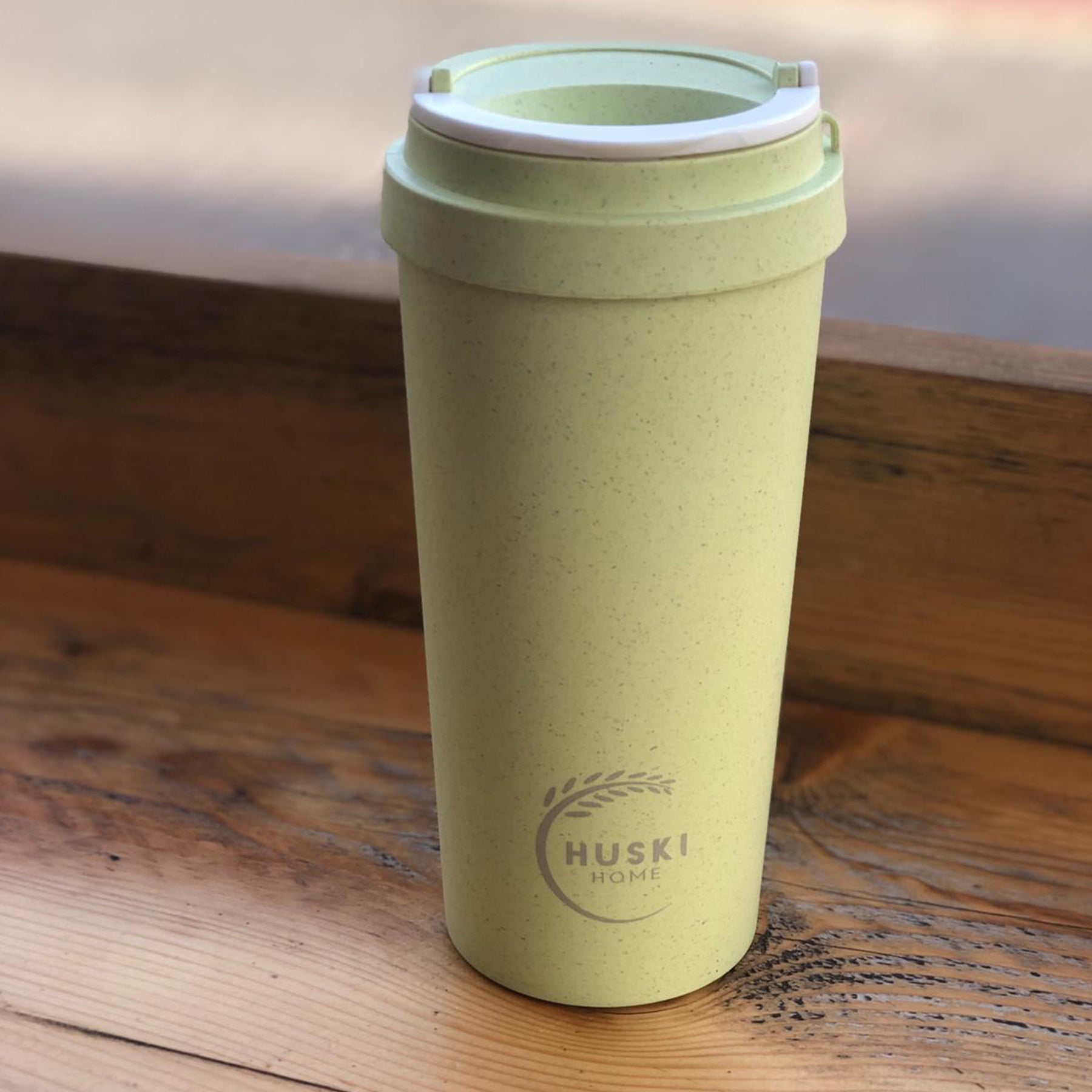 Recycled Rice Husk Coffee Cup 500ml - Pistachio - Pasoluna