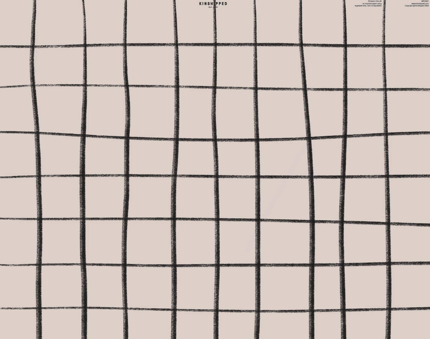 Recyclable Wrapping Paper - Gridlines