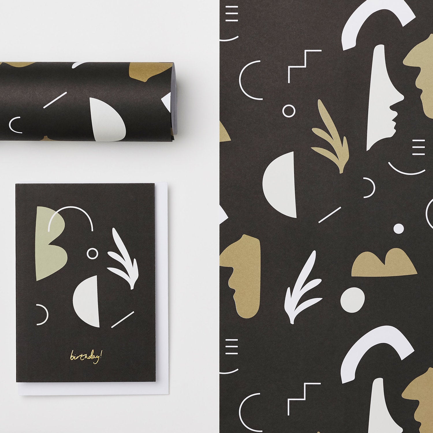 Modern recyclable wrapping paper