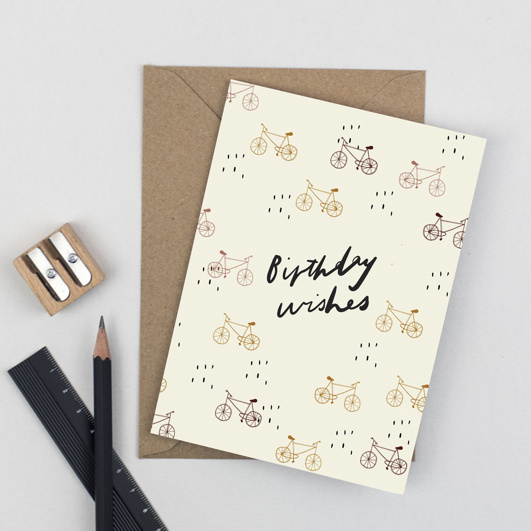 Birthday Card - Bicycle Birthday Wishes by Plewsy - Pasoluna