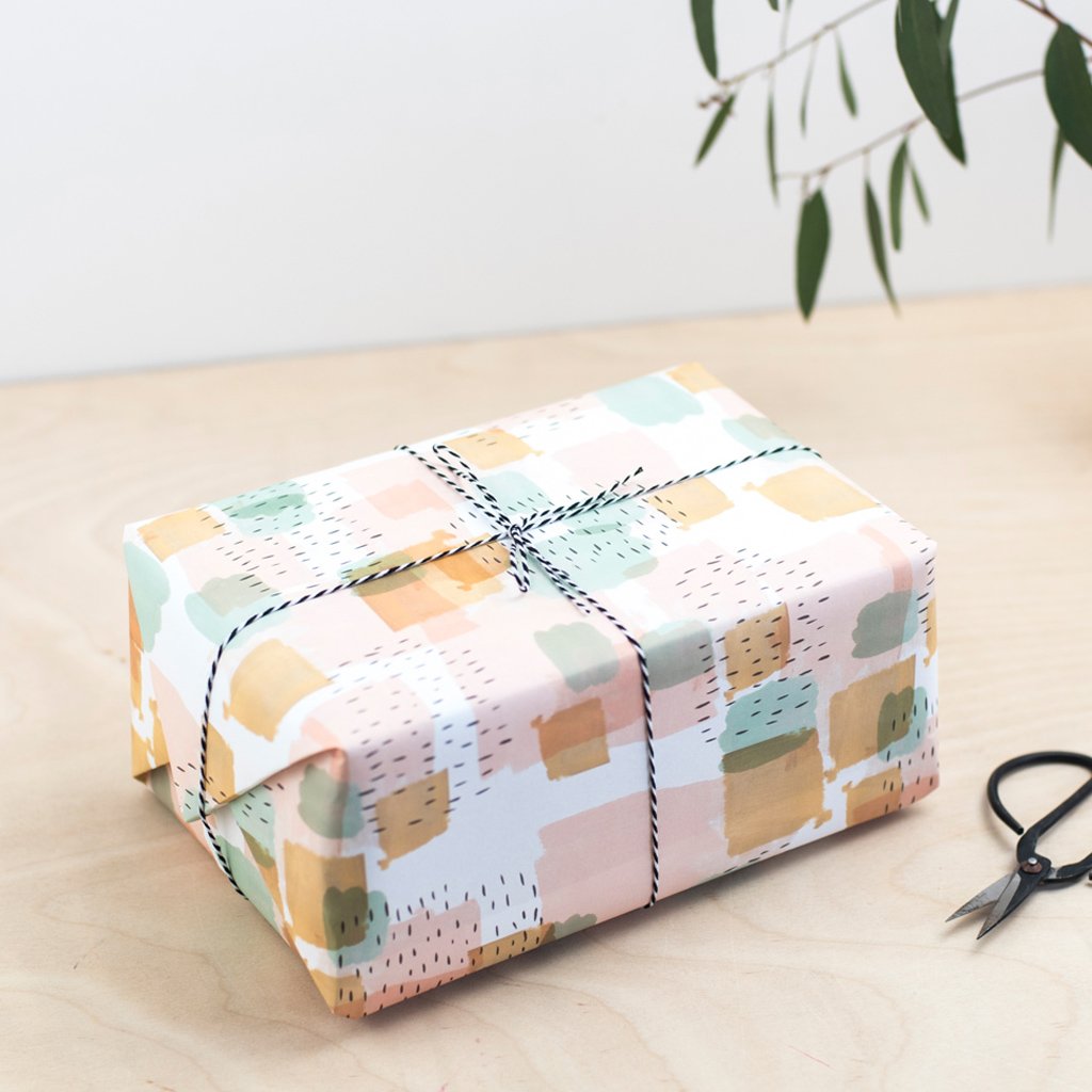 Luxury Recyclable Wrapping Paper - Brushstroke - Pasoluna