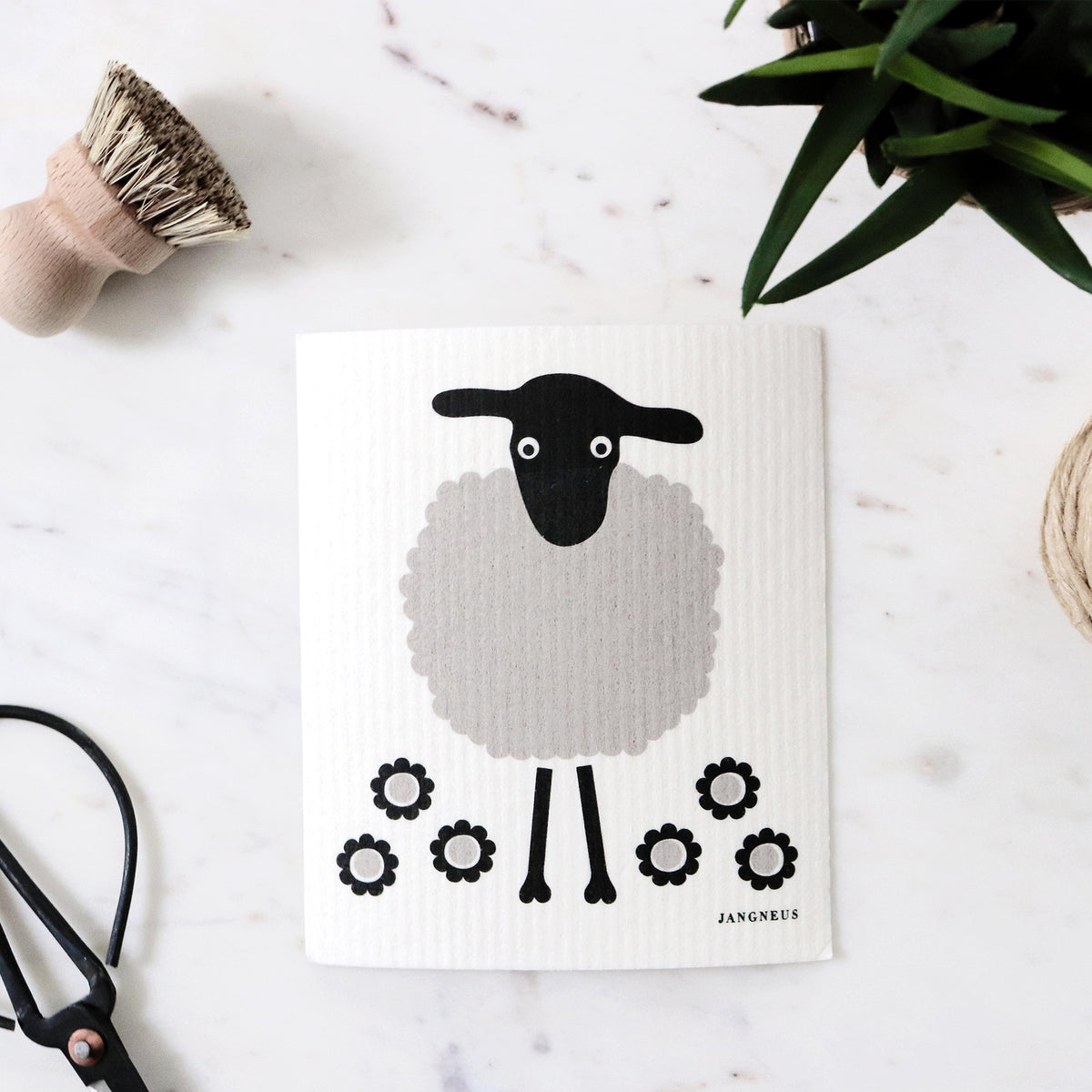 Tea Towel & Dishcloth Bundle - Black Sheep - Pasoluna