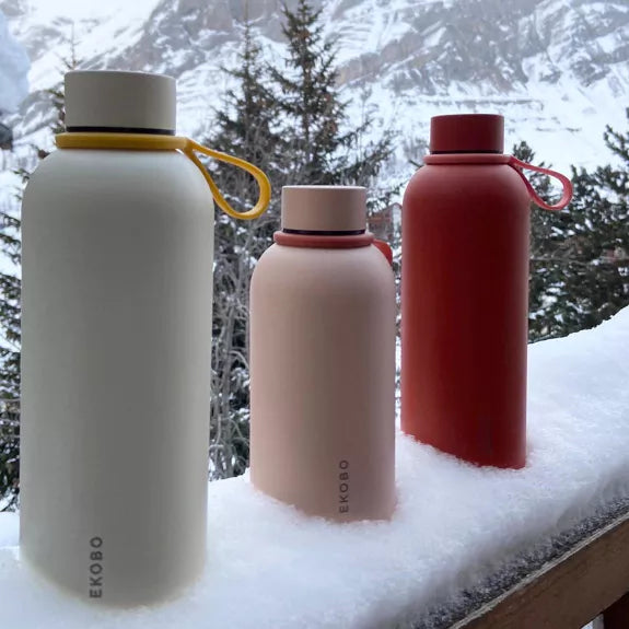 Insulated Stainless Steel Bottle - Ivory - 500ml