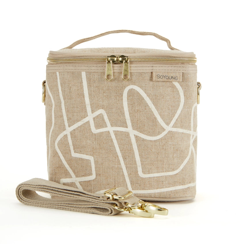 Medium Insulated Lunch Bag - Abstract Lines by SoYoung