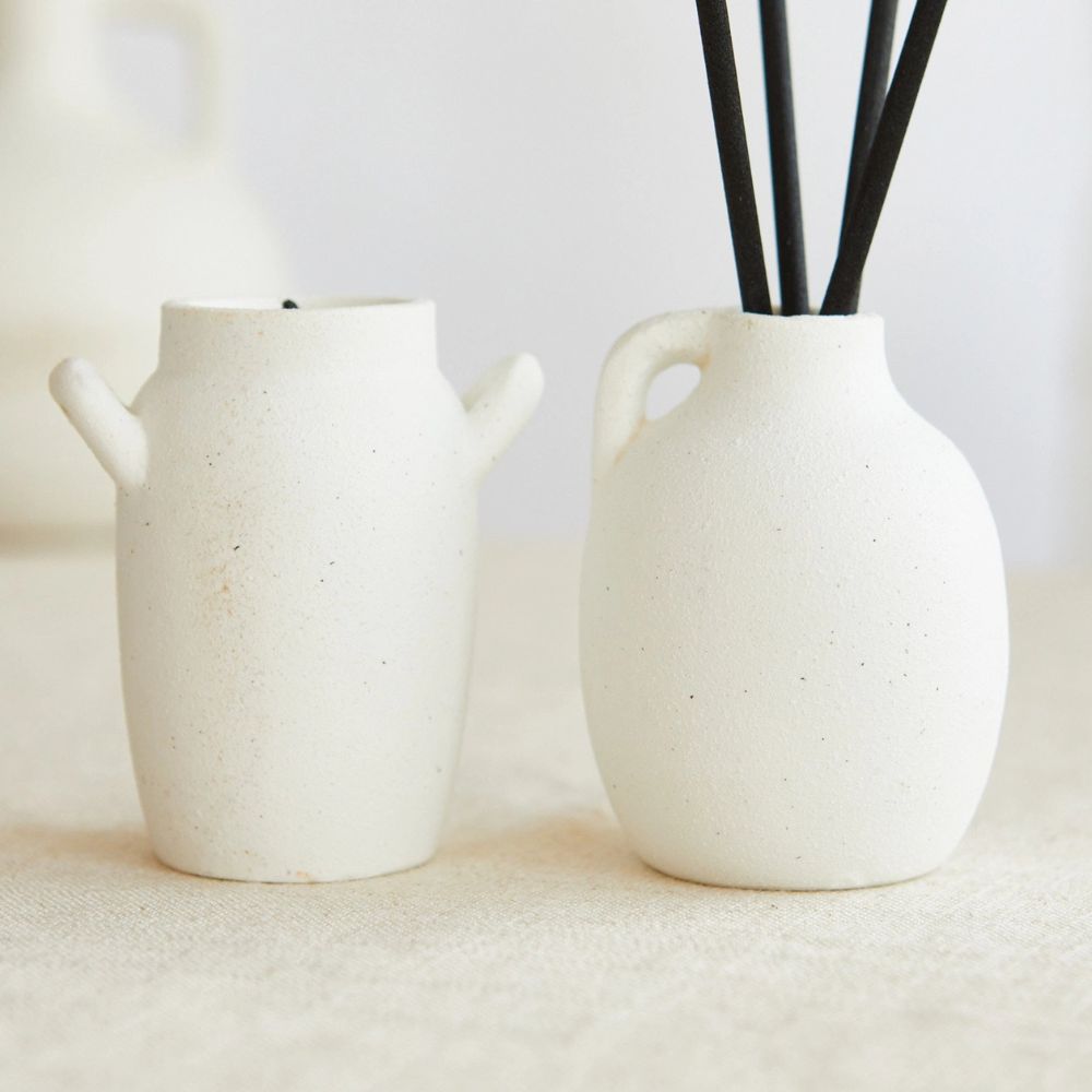 Amber & Bergamot Scented Candle & Mini Diffuser Gift Set