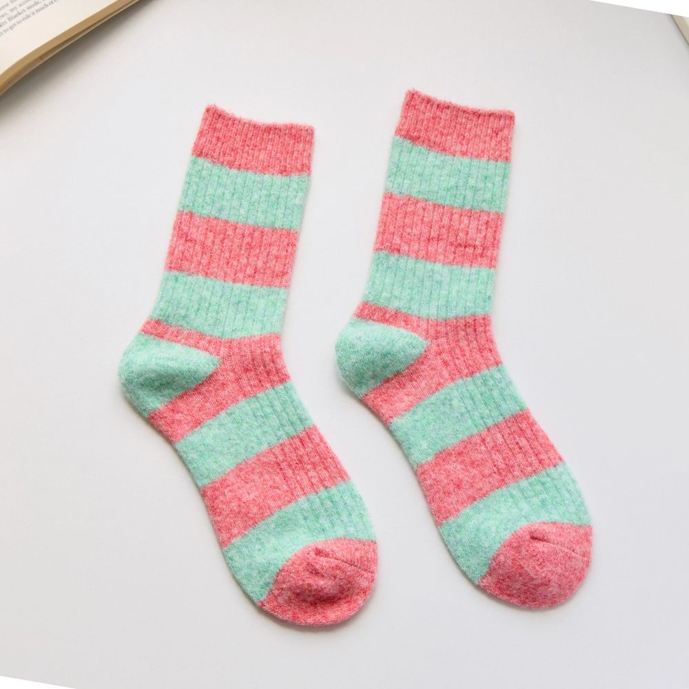 Soft Striped Cashmere Blend Socks – 4 Colours