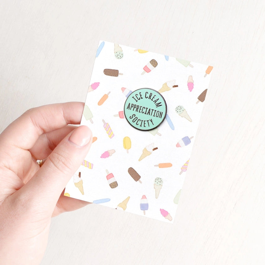 Ice Cream Appreciation Society Enamel Pin Badge