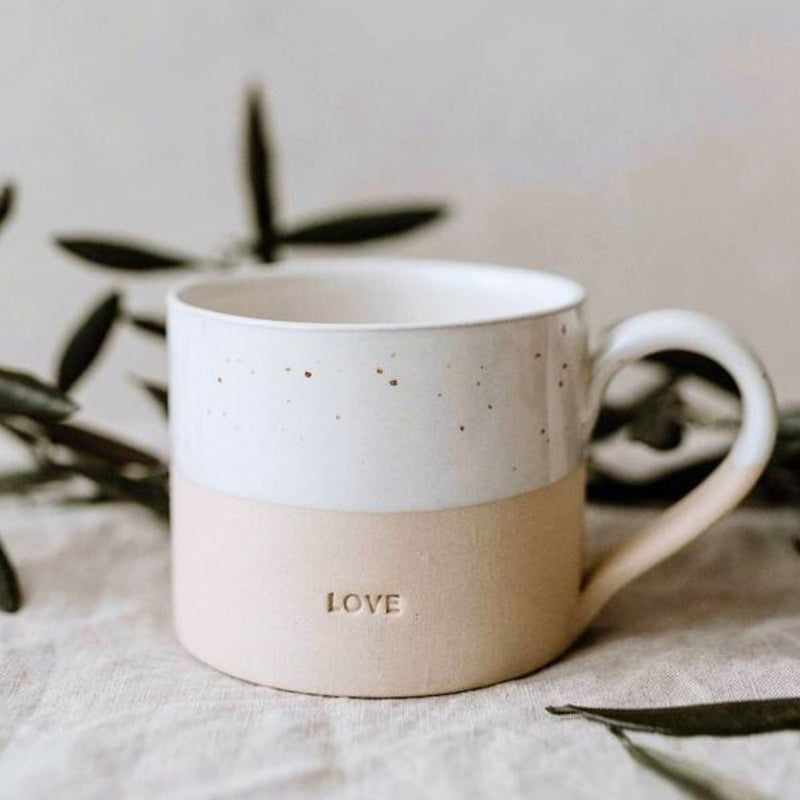Stoneware 'Love' Mug by Eulenschnitt