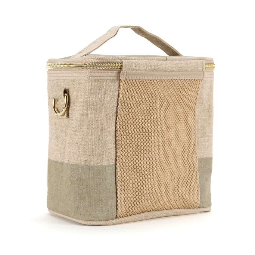 Medium Insulated Lunch Bag - Cement Colour Block by SoYoung