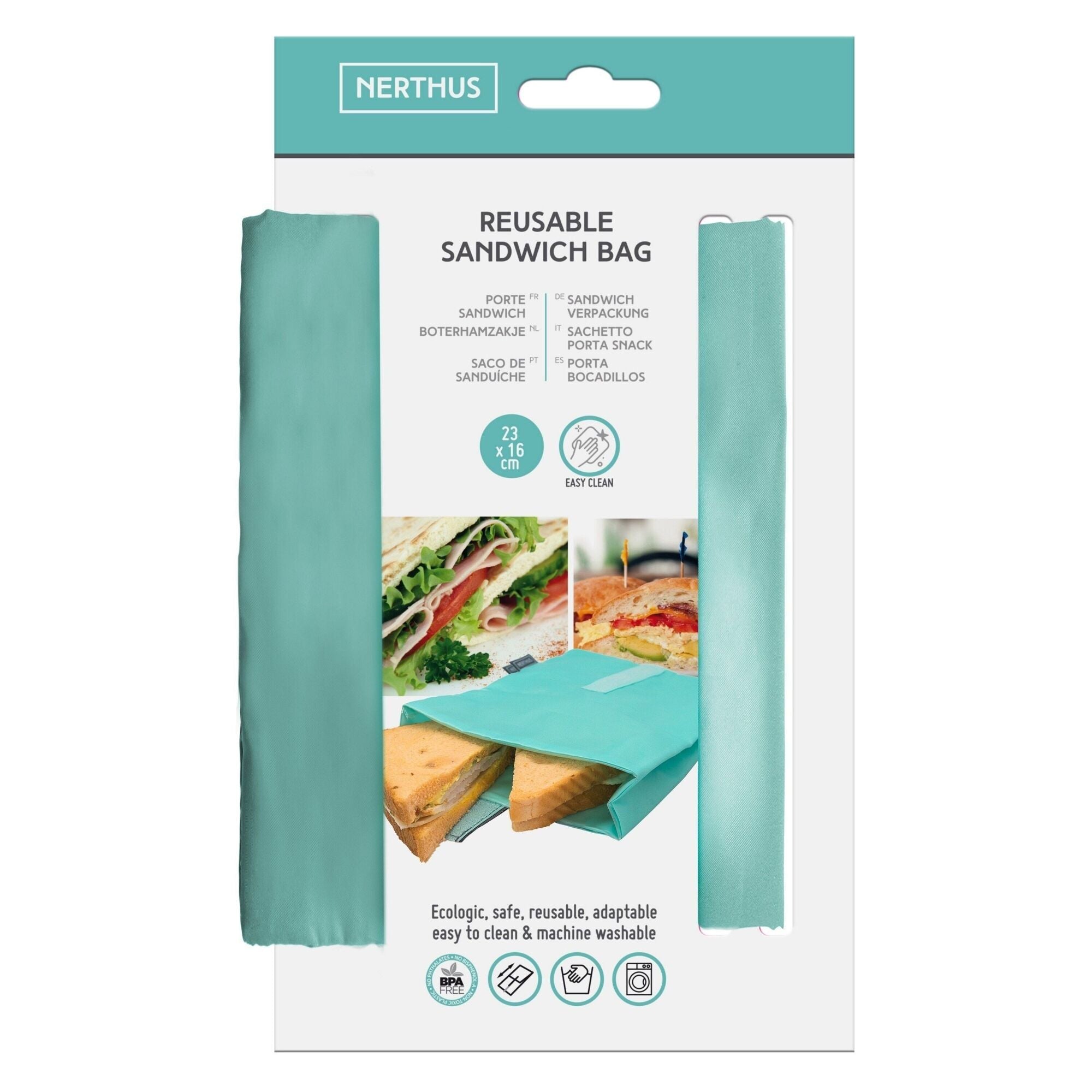 Reusable Sandwich Bag - Turquoise