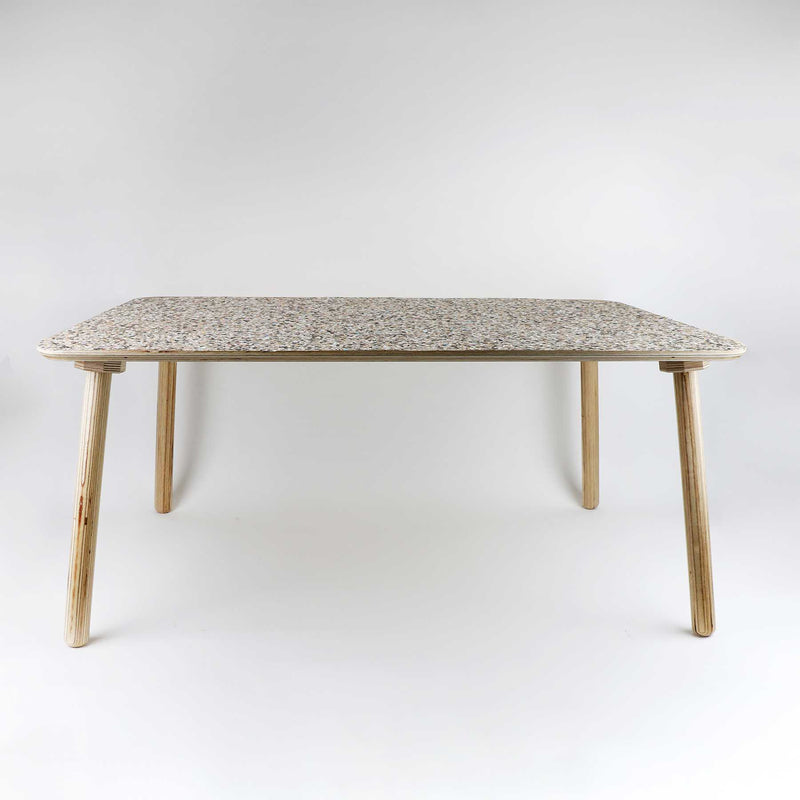 Sustainable Rectangular Wooden Coffee Table - Beach Clean