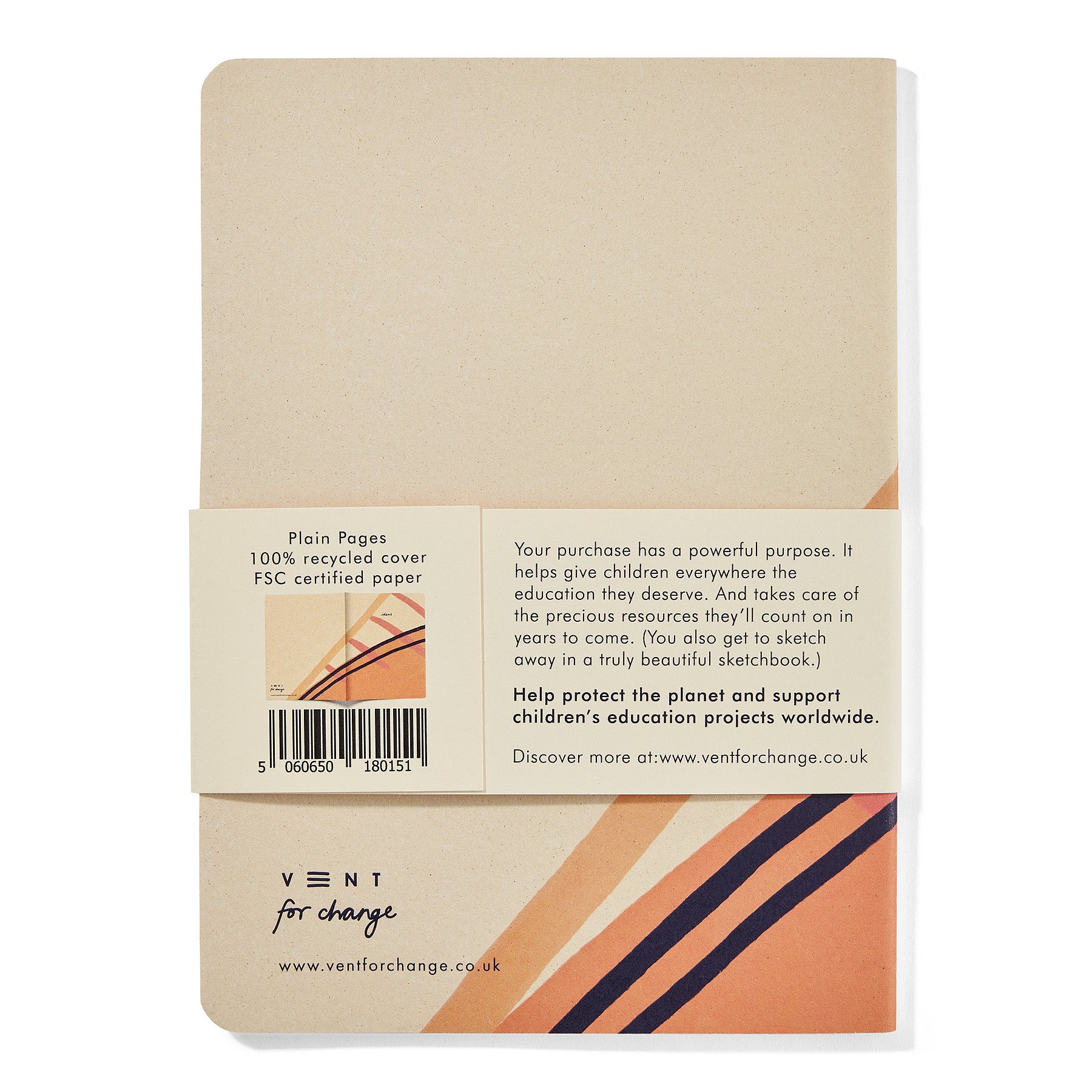 Recycled Soft Cover Sketchbook - Pink Plain - Pasoluna