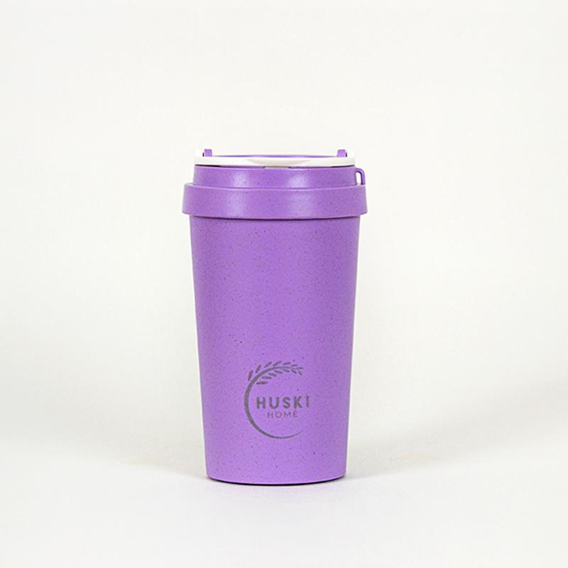 Recycled Rice Husk Coffee Cup 400ml - Violet - Pasoluna