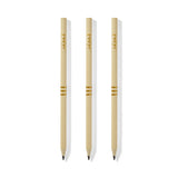 Cream coloured Recycled pencils pack of 3