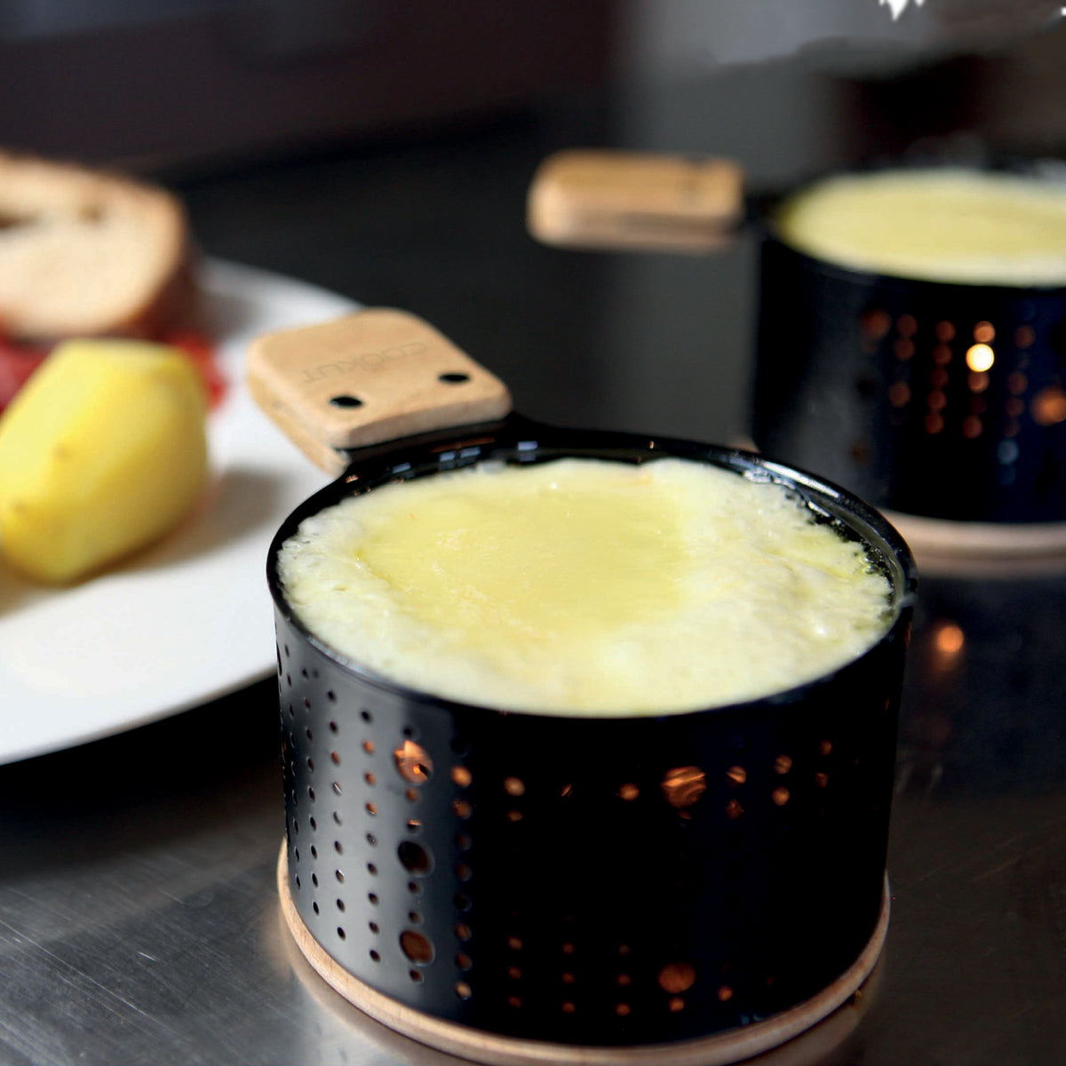 Plastic Free Individual Raclette Set for 2 by Cookut