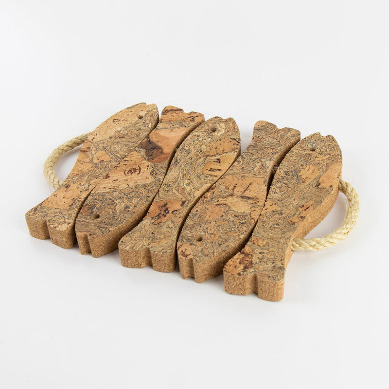 Cork trivet shown without packaging