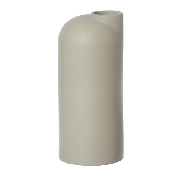 Taupe ceramic vase 