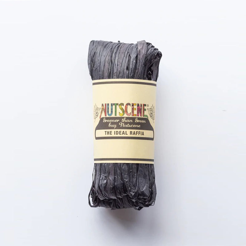 Black Raffia Paper Bundle by Nutscene