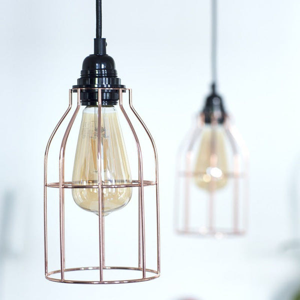 Cage Lampshade - Copper Colour by Hoopzi