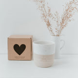 Handleless mug and gift box