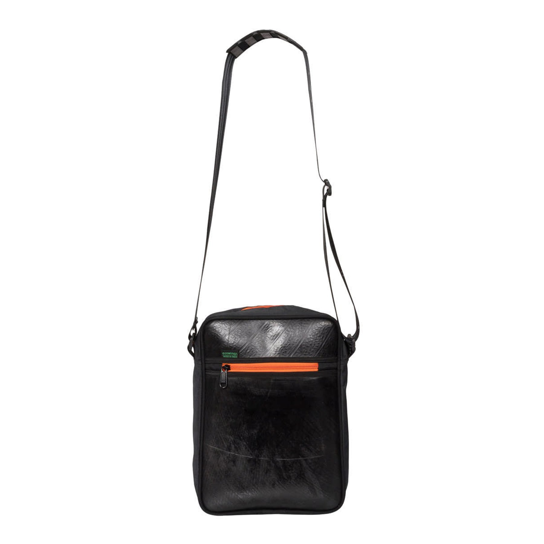 Recycled Shoulder Flight Bag - Orange Robby by Ecowings