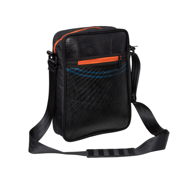 Recycled Shoulder Flight Bag - Orange Robby by Ecowings