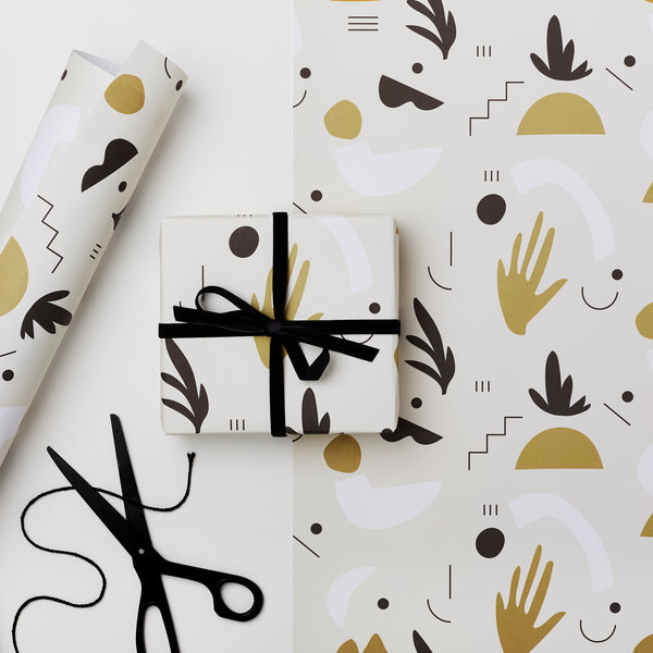 Recyclable Wrapping Paper - Abstract design