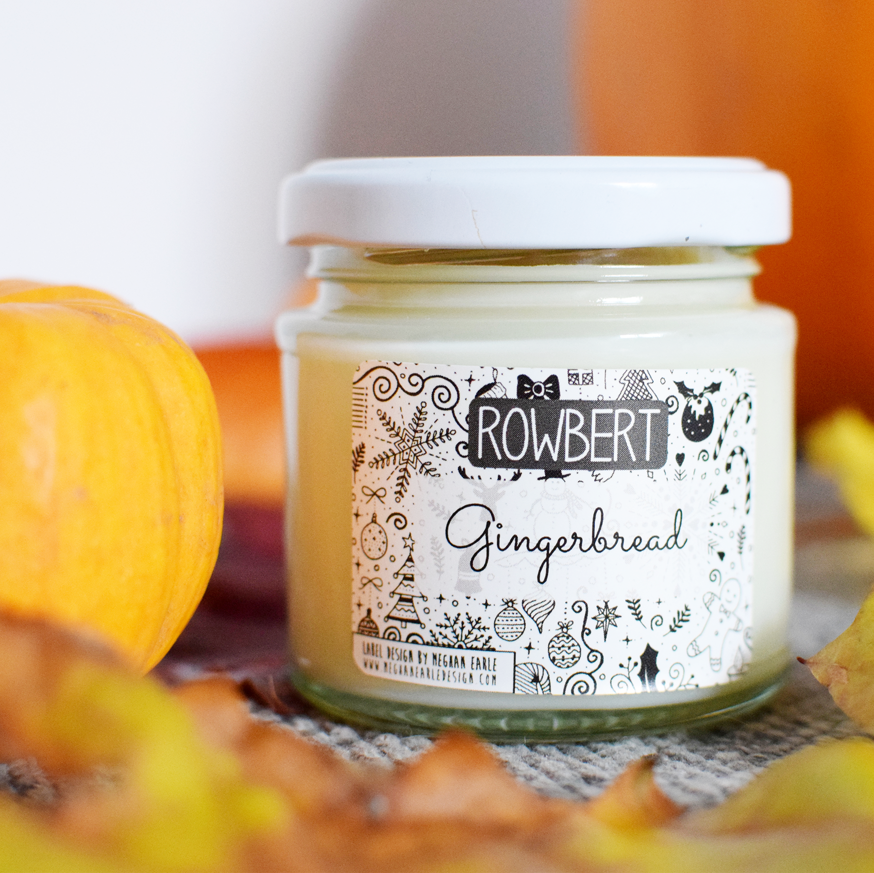 Essential Oil Soy Wax Candle - Gingerbread by Rowbert - Pasoluna