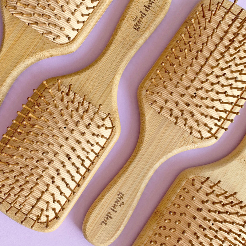 Bamboo Paddle Hair Brush by The Good Dot - Pasoluna