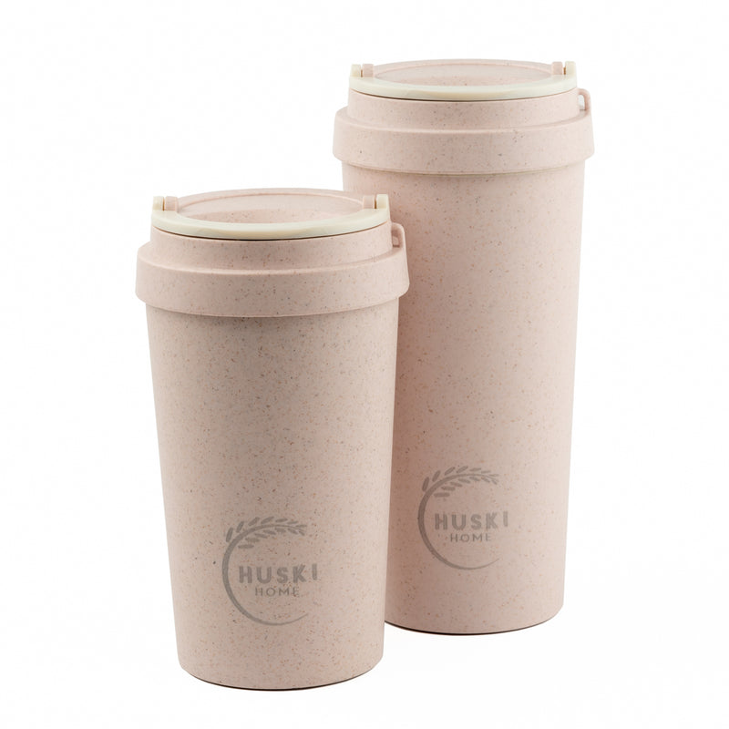 Recycled Rice Husk Coffee Cup 500ml - Rose Pink - Pasoluna