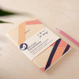 Recycled Mini Sketchbook & Bookmark - Pink Plain - Pasoluna