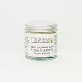 Vegan Foaming Clay Facial Cleanser & Bamboo Spoon by Flawless
