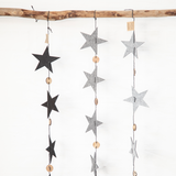 Grey Star Eco Felt Christmas Garland by Oohh Collection - Pasoluna