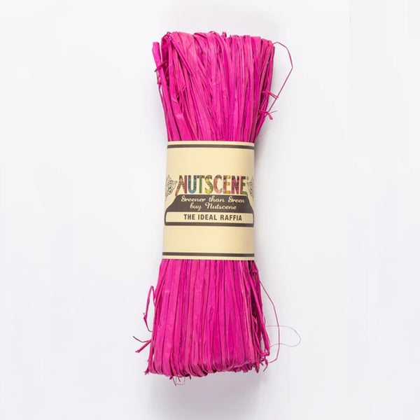 Fuchsia Pink Raffia Paper Bundle by Nutscene