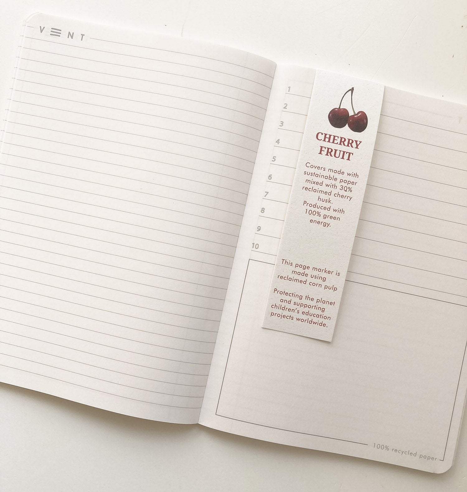 Recycled A5 Notebook from Kiwi Fruit by Vent for Change