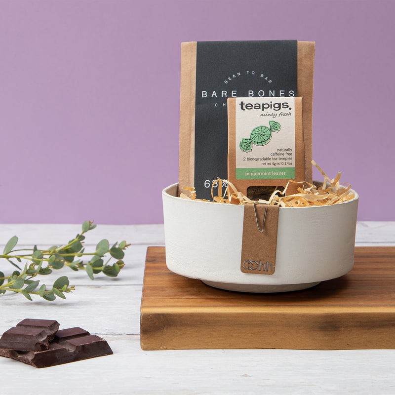 Tea & Chocolate Trinket Bowl Gift Set - Pasoluna