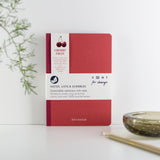 Red recycled notebook A5