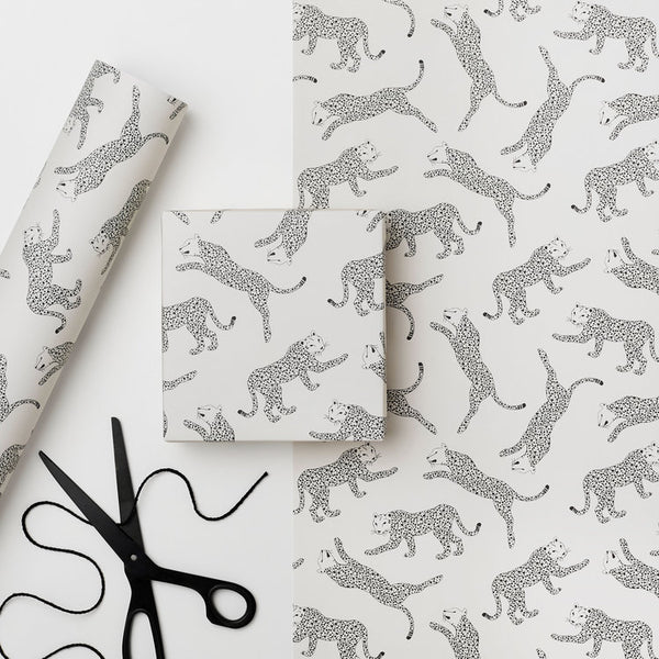 Recyclable Wrapping Paper - Serengeti Leopard - Pasoluna